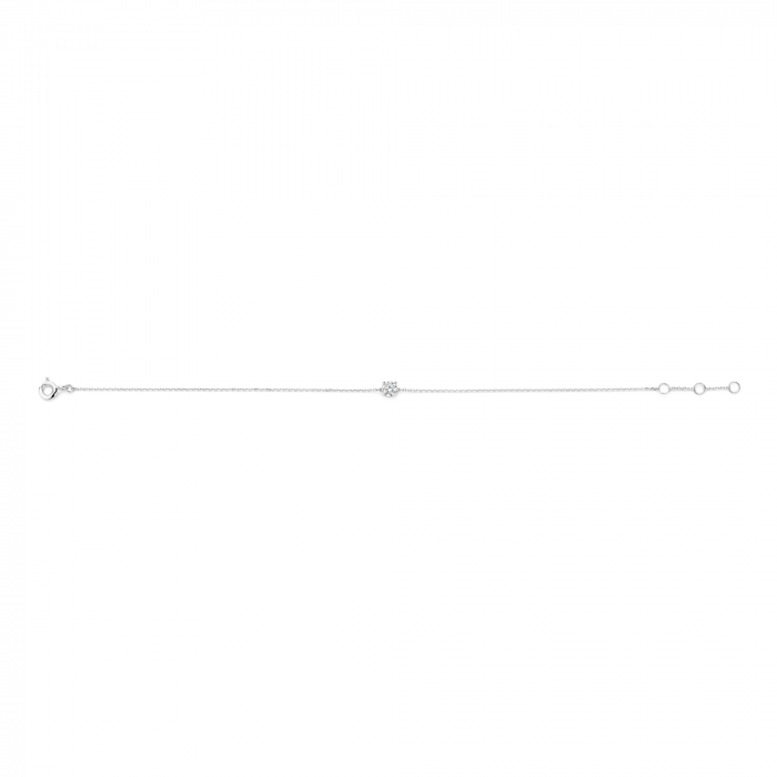 New Bling - 9NBG-0965 - 14K witgouden armband – met 1 zirkonia – elegant design