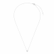 New Bling - 9NBG-0955 - 14K witgouden ketting – met 1 zirkonia – minimalistisch design