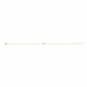 New Bling - 9NBG-0964 - 14K geelgouden armband – met 1 zirkonia – minimalistisch