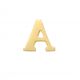 New Bling 9NBG-902A Gouden Letter Oorknop A - 1/2 paar - 14 Karaat - 3,5x3,4mm - Oorbel - Cadeau voor haar - Goud