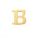 New Bling 9NBG-902B Gouden Letter Oorknop B - 1/2 paar - 14 Karaat - 3,6x3,3mm - Oorbel - Cadeau voor haar - Goud