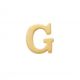 New Bling 9NBG-902G Gouden Letter Oorknop G - 1/2 paar - 14 Karaat - 3,8x3,3mm - Oorbel - Cadeau voor haar - Goud