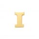 New Bling 9NBG-902I Gouden Letter Oorknop I - 1/2 paar - 14 Karaat - 3,5x2,1mm - Oorbel - Cadeau voor haar - Goud