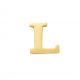 New Bling 9NBG-902L Gouden Letter Oorknop L - 1/2 paar - 14 Karaat - 3,5x3,3mm - Oorbel - Cadeau voor haar - Goud