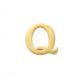 New Bling 9NBG-902Q Gouden Letter Oorknop Q - 1/2 paar - 14 Karaat - 3,6x3,3mm - Oorbel - Cadeau voor haar - Goud
