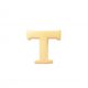 New Bling 9NBG-902T Gouden Letter Oorknop T - 1/2 paar - 14 Karaat - 3,6x3,5mm - Oorbel - Cadeau voor haar - Goud