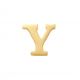 New Bling 9NBG-902Y Gouden Letter Oorknop Y - 1/2 paar - 14 Karaat - 3,6x3,6mm - Oorbel - Cadeau voor haar - Goud