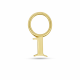 New Bling - 9NBG-O157-1 - 14K geelgoud – Bedel – Nummer 1  