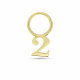 New Bling - 9NBG-O157-2 - 14K geelgoud – Bedel – Nummer 2  