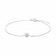 New Bling - 9NBG-0965 - 14K witgouden armband – met 1 zirkonia – elegant design