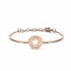 CO88 Collection Inspirational 8CB 90339 Stalen Armband met Hanger -  Ster en Shine Like a Star 17 mm - One-size - Rosékleurig