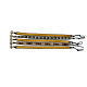 Colori 4-SET007 Ibiza Style Armbanden - 20 cm - Grijs / Geel / Bruin