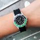 Colori 5-CLK128 Kinderhorloge - Sport - 30 mm - Siliconen band - Verstelbaar van 15 t/m 19cm - Groen - Zwart