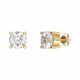 Diamo Diamond 9-DD007-YG-100 Gouden Oorknopjes met Diamant - Dames - Lab Grown Diamonds - 1,00ct - Recycled Goud - 14 Karaat - Geelgoud