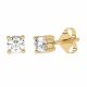 Diamo Diamond 9-DD007-YG-20 Gouden Oorknopjes met Diamant - Dames - Lab Grown Diamonds - 0,20ct - Recycled Goud - 14 Karaat - Geelgoud