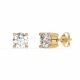 Diamo Diamond 9-DD007-YG-80 Gouden Oorknopjes met Diamant - Dames - Lab Grown Diamonds - 0,80ct - Recycled Goud - 14 Karaat - Geelgoud