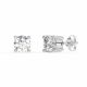 Diamo Diamond 9-DD008-WG-80 Gouden Oorknopjes met Diamant - Dames - Lab Grown Diamonds - 0,80ct - Recycled Goud - 14 Karaat - Witgoud