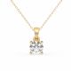 Diamo Diamonds 9-DD013-YG-50-N Gouden Ketting met Diamanthanger - Dames - Lab Grown Diamonds - 0,50ct - Recycled Goud - 14 Karaat - Ankerschakel - 40 + 3 + 3 cm - 0,85 dikte - Geelgoud