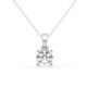 Diamo Diamonds 9-DD014-WG-60-N Gouden Ketting met Diamanthanger - Dames - Lab Grown Diamonds - 0,60ct - Recycled Goud - 14 Karaat - Ankerschakel - 40 + 3 + 3 cm - 0,85 dikte - Witgoud