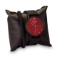 Frank 1967 7FR-SET019 Horloge Set met Armband - Leren Band - Ø 42 mm - Zwart / Rood