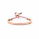 Key Moments 8KM-BC0036 Open Bangle 5mm Smile Sparkle Shine - licht roze
