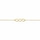 New Bling 9NBG-0351 Gouden Armband - Dames - Cirkels - 4,6 x 14 mm - Ankerschakel - 0,85 mm Dikte - 16 + 1 + 1 cm - 14 Karaat - Goud
