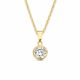 New Bling 9NBG-0799 Gouden ketting met Hangertje - V - 4,5x12mm - Ankerschakel - 39+3+3cm - 14 Karaat - Goud