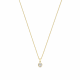 New Bling 9NBG-0799 Gouden ketting met Hangertje - V - 4,5x12mm - Ankerschakel - 39+3+3cm - 14 Karaat - Goud