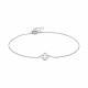 14KW bracelet clover charm 6,85mm
