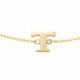 New Bling 9NBG-901T Gouden Armband met Letter T - 6mm - Ankerschakel - 16+1+1cm - 14 Karaat - Goud