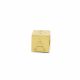 New Bling 9NBG-912A Gouden Kubus met Letter A - 3,8mm - hanger - 14 Karaat - Goud