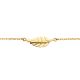 New Bling Goud 9NBG-0079 14 karaat gouden armband 16,5+1+1 cm - Veer 7x3 mm - Goud