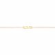 New Bling Goud 9NBG-0081 14 karaat gouden armband 16,5+1+1 cm - LOVE 13x5 mm - Goud