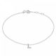 New Bling 9NB-909L Zilveren letterarmband - Letter L - lengte 16,5+1+1cm - gerhodineerd