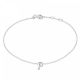 New Bling 9NB-909P Zilveren letterarmband - Letter P - lengte 16,5+1+1cm - gerhodineerd