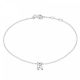 New Bling 9NB-909R Zilveren letterarmband - Letter R - lengte 16,5+1+1cm - gerhodineerd