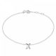 New Bling 9NB-909X Zilveren letterarmband - Letter X - lengte 16,5+1+1cm - gerhodineerd